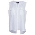 Womens White Sleeveless Shirt 7081 by Replay from Hurleys
