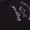 Mens Black Big Logo Custom Fit S/s T Shirt 36726 by Paul And Shark from Hurleys
