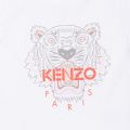 Girls White Core Tiger S/s T Shirt 102584 by Kenzo from Hurleys