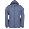 Mens Mist Blue Hooded Zip Through Jacket 24190 by Lyle & Scott from Hurleys