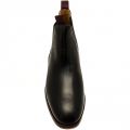 H By Hudson Mens Black Tamper Leather Chelsea Boots