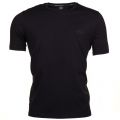 Mens Black Embroidered Logo Lounge S/s Tee Shirt