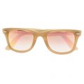 Womens Beige & Brown Mirror RB4340 Wayfarer Ease Sunglasses 9708 by Ray-Ban from Hurleys