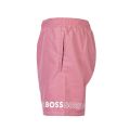 Mens Open Pink Logo Dolphin Swim Shorts 109703 by BOSS from Hurleys