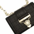 Womens Black Leather Buckle Crossbody Bag 75843 by Versace Jeans Couture from Hurleys