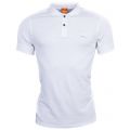 Mens White Pascha S/s Polo Shirt 67217 by BOSS Orange from Hurleys
