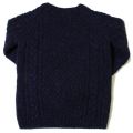 Girls Naval Blue Laney Cable Crew Knitted Jumper