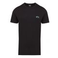 Athleisure Mens Black/Blue Tee Curved S/s T Shirt 55064 by BOSS from Hurleys