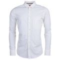 Mens White Elvedge L/s Shirt 6379 by BOSS from Hurleys