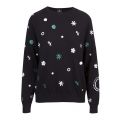 Womens Black Supersonic Embroidered Knitted Jumper 52622 by PS Paul Smith from Hurleys