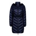 Womens Dark Blue Millsa Long Padded Hood Coat 55650 by Ted Baker from Hurleys