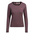 Womens Caviar Stripe Stripe Baby Tee L/s T Shirt 76853 by Levi's from Hurleys
