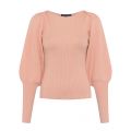Womens Dusty Pink Joss Knits Slash Neck Jumper 92492 by French Connection from Hurleys