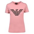 Womens Pink Animal Print Eagle S/s T Shirt 47992 by Emporio Armani from Hurleys
