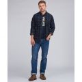 Mens Navy 1857 Check L/s Shirt 93931 by Barbour Steve McQueen Collection from Hurleys