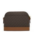 Womens Brown Signature Jet Set Large Dome Crossbody Bag 89563 by Michael Kors from Hurleys