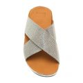 Womens Silver Crystall™ Slides
