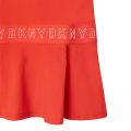 Girls Peach Logo Trim Dress 104498 by DKNY from Hurleys