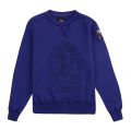 Boys Royal Blue Nate Crew Sweat Top 90198 by Parajumpers from Hurleys