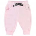 Baby Pink Kitten Bow Jog Pants