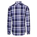 Mens Dark Blue Bristum Check Slim Fit L/s Shirt 39292 by G Star from Hurleys
