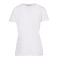 Womens White Sequin Wave Logo S/s T Shirt 55394 by Emporio Armani from Hurleys
