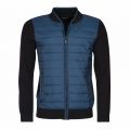 Mens Blue Baffle Zip Through Sweat Jacket 31492 by Barbour International from Hurleys