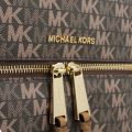 Womens Brown Rhea Signature Logo Backpack 39882 by Michael Kors from Hurleys