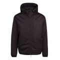 Mens Black Woven Eagle Hooded Jacket 82075 by Emporio Armani from Hurleys
