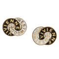 Womens Gold/Black/White Ilaria Earrings 102171 by Vivienne Westwood from Hurleys