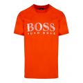 Mens Orange Big Logo Beach Regular Fit S/s T Shirt 42775 by BOSS from Hurleys