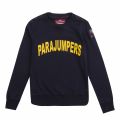 Boys Navy Caleb Logo Sweat Top 78890 by Parajumpers from Hurleys
