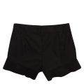 Girls Black Logo Ruffle Trim Shorts 58445 by Moschino from Hurleys
