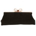Womens Black Iirene Glitter Bow Clutch Bag 18568 by Ted Baker from Hurleys