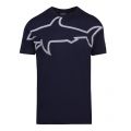 Mens Navy Large Shark S/s T Shirt 54025 by Paul And Shark from Hurleys