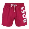 Mens Bright Pink Octopus Swim Shorts 108317 by BOSS from Hurleys