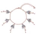 Womens Rose Gold & Dove Grey Fortina Mini Fuschia Bracelet 24489 by Ted Baker from Hurleys