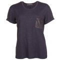 Womens Dark Blue Sparkle S/s Tee Shirt 67693 by Replay from Hurleys