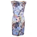 Womens Blue Misc Aday Printed Dress 9428 by BOSS from Hurleys