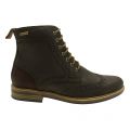 Lifestyle Mens Black Belsay Brogue Boots 11898 by Barbour from Hurleys