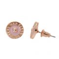 Womens Rose Gold & Baby Pink Tempany Enamel Studs 9828 by Ted Baker from Hurleys