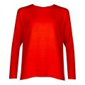 Casual Womens Bright Red Tecosy Sweat Top 28553 by BOSS from Hurleys