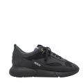 Mens Triple Black W3RD Matte Gum Trainers 102277 by Mercer from Hurleys