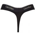 Womens Black/Gold Logo Band Thong 28974 by Calvin Klein from Hurleys