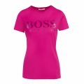 Womens Bright Pink Temellow Logo S/s T Shirt 74100 by BOSS from Hurleys