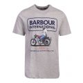 Mens Grey Marl Relaxed S/s T Shirt 81625 by Barbour Steve McQueen Collection from Hurleys