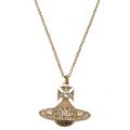 Womens Gold Minnie Bas Relief Pendant Necklace 24743 by Vivienne Westwood from Hurleys