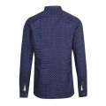 Mens Navy Geo Print Slim Fit L/s Shirt 52793 by Tommy Hilfiger from Hurleys