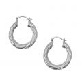 Womens Silver Vieanit Hoop Earrings 92836 by Vila from Hurleys