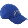 Boys Blue Branded Cap 19682 by BOSS from Hurleys